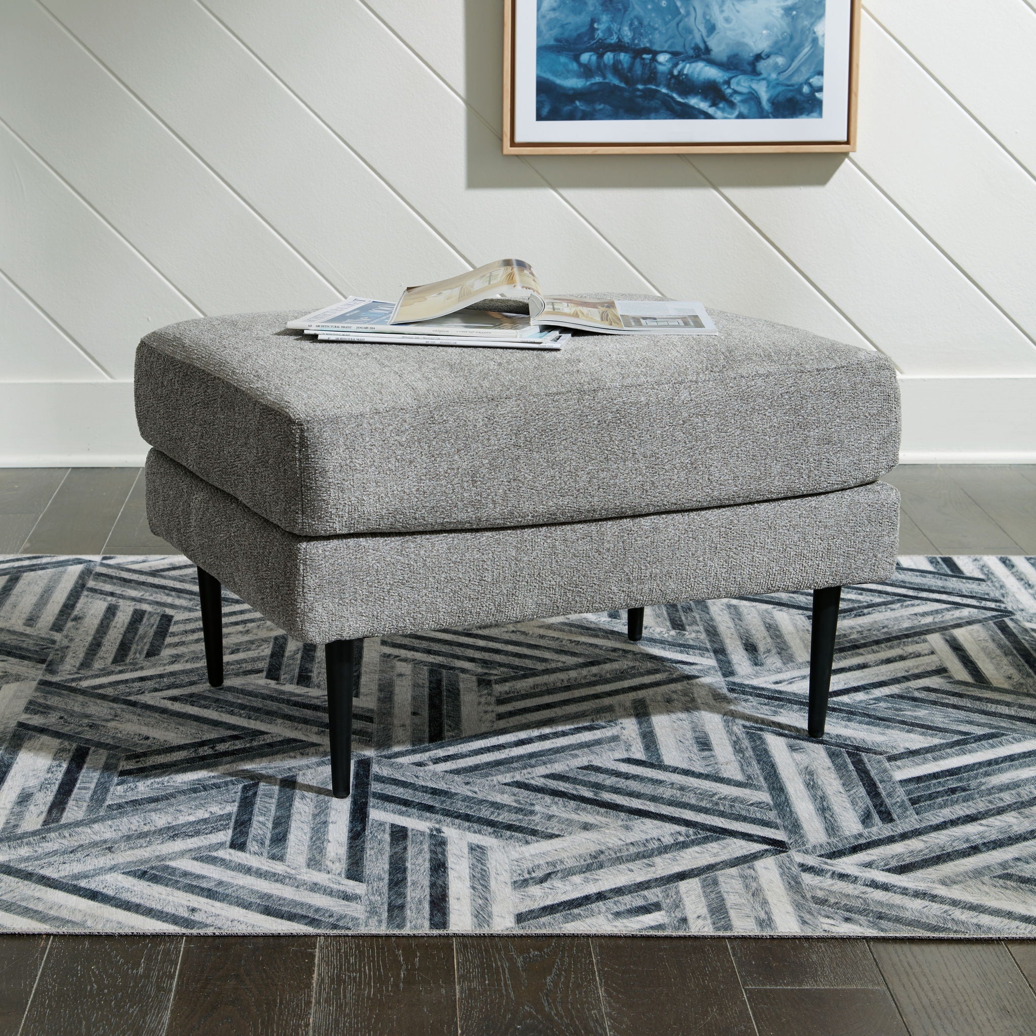 Hazela - Ottoman - Charcoal - Urban Living Furniture (Los Angeles, CA)