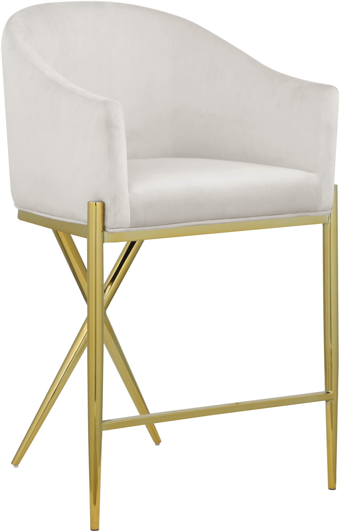 Xavier - Counter Stool with Gold Legs - Urban Living Furniture (Los Angeles, CA)