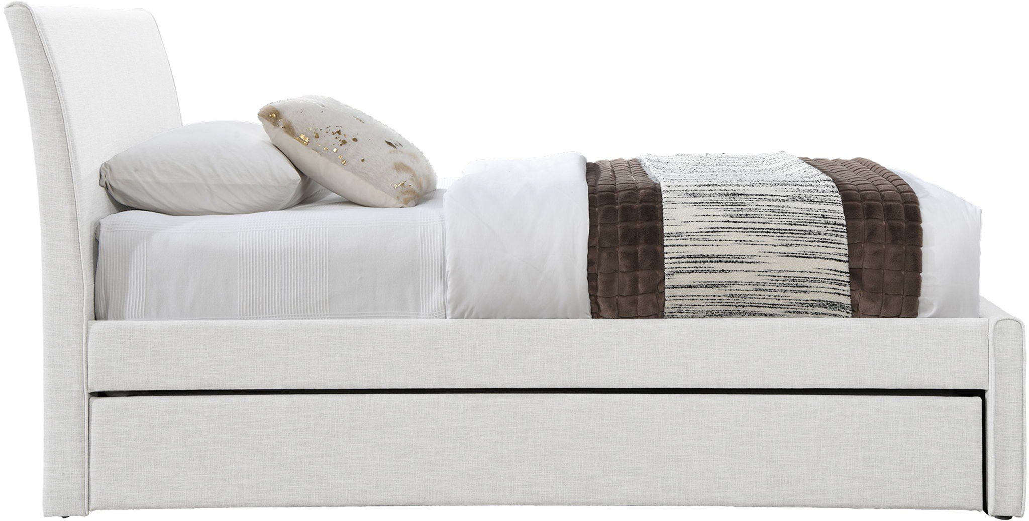 Myles - Linen Twin Trundle Bed - Urban Living Furniture (Los Angeles, CA)