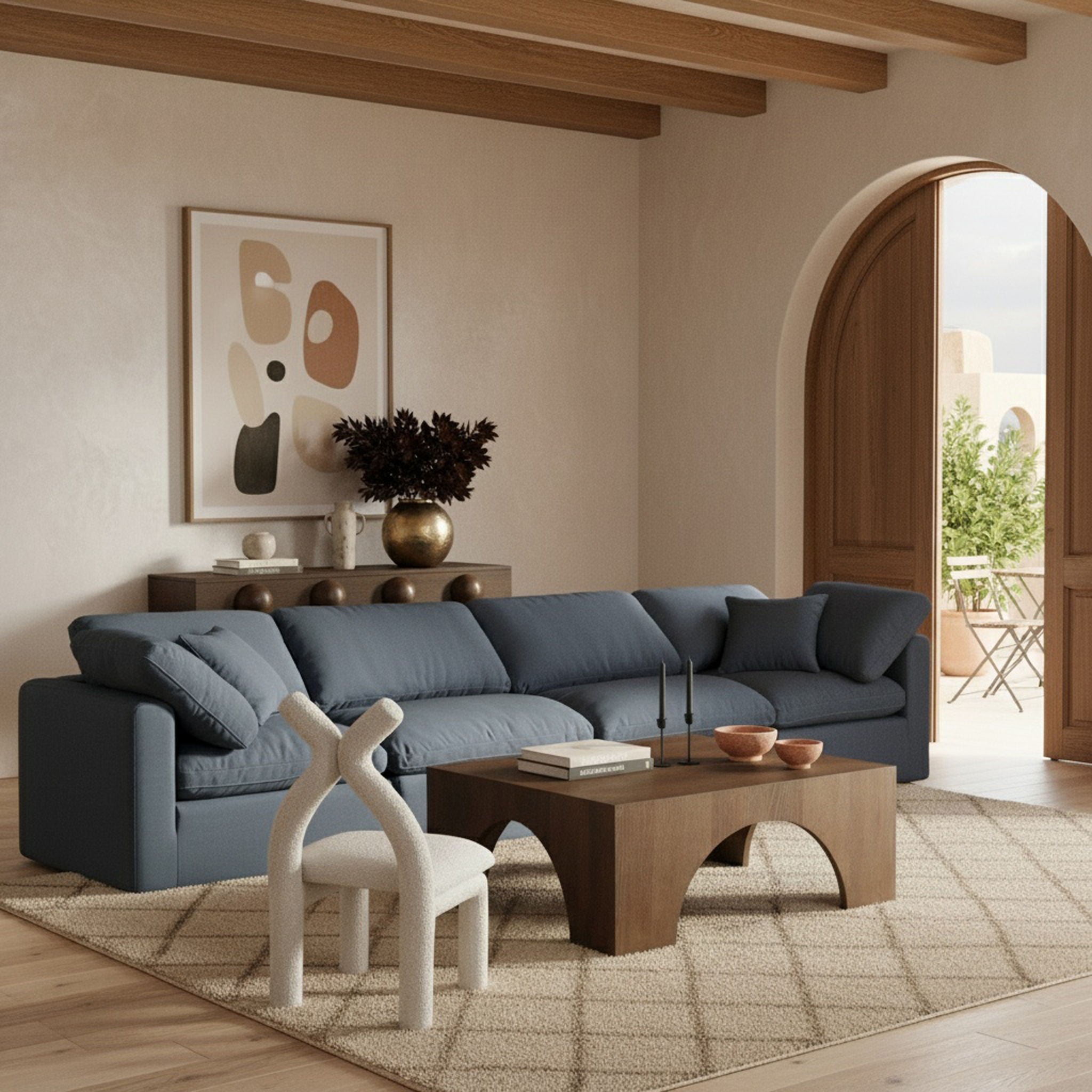 Indulge - Linen 4 Seat Modular Sofa - Urban Living Furniture (Los Angeles, CA)