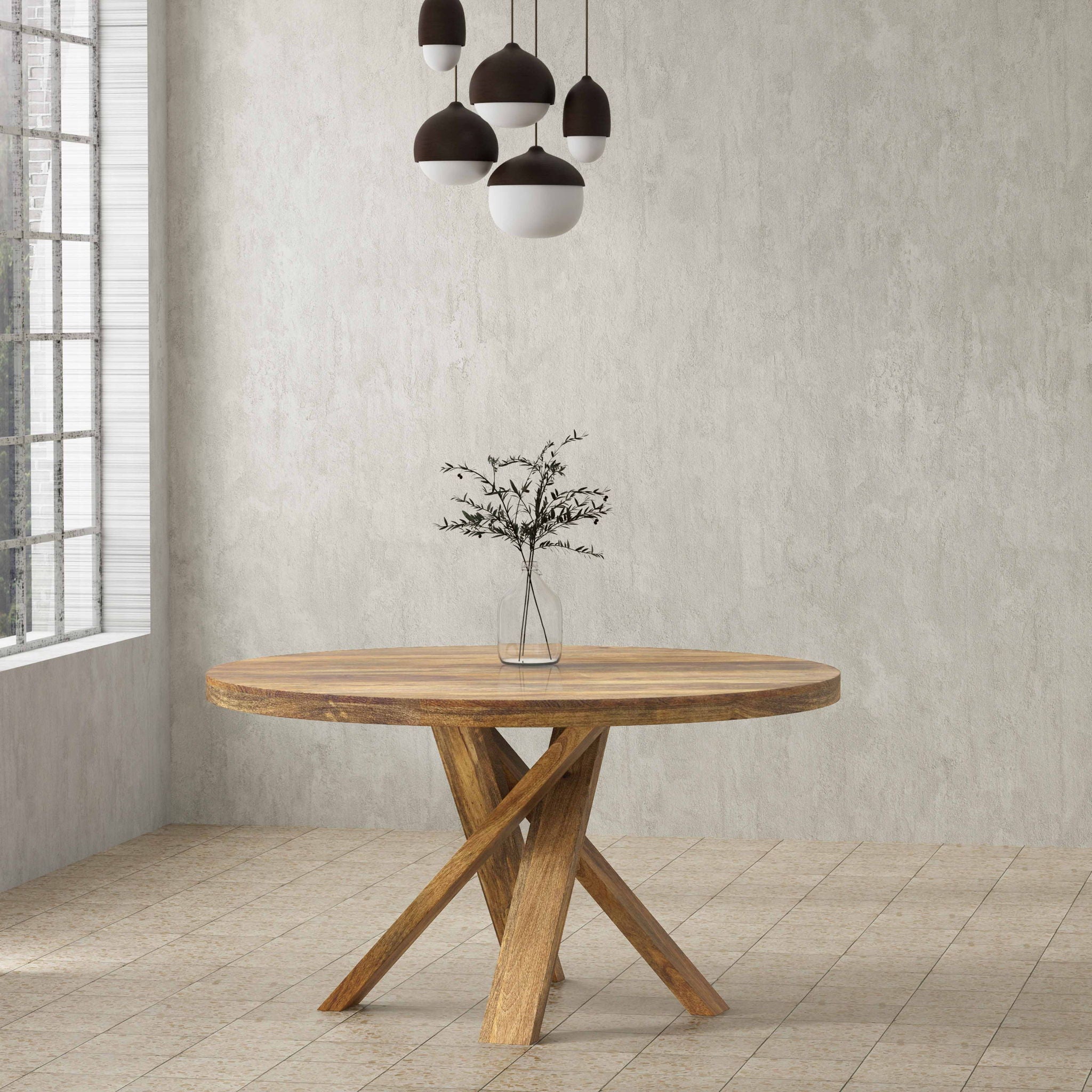 Crossings - Downtown Round Dining Table - Amber - Urban Living Furniture (Los Angeles, CA)