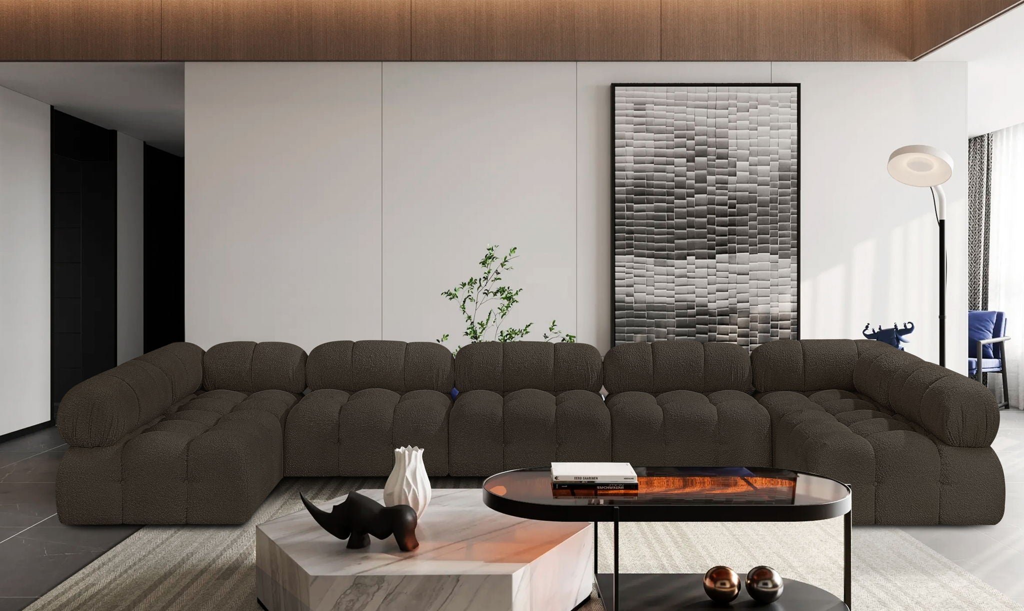 Ames - 7 Piece Boucle Fabric Modular Sectional - Urban Living Furniture (Los Angeles, CA)