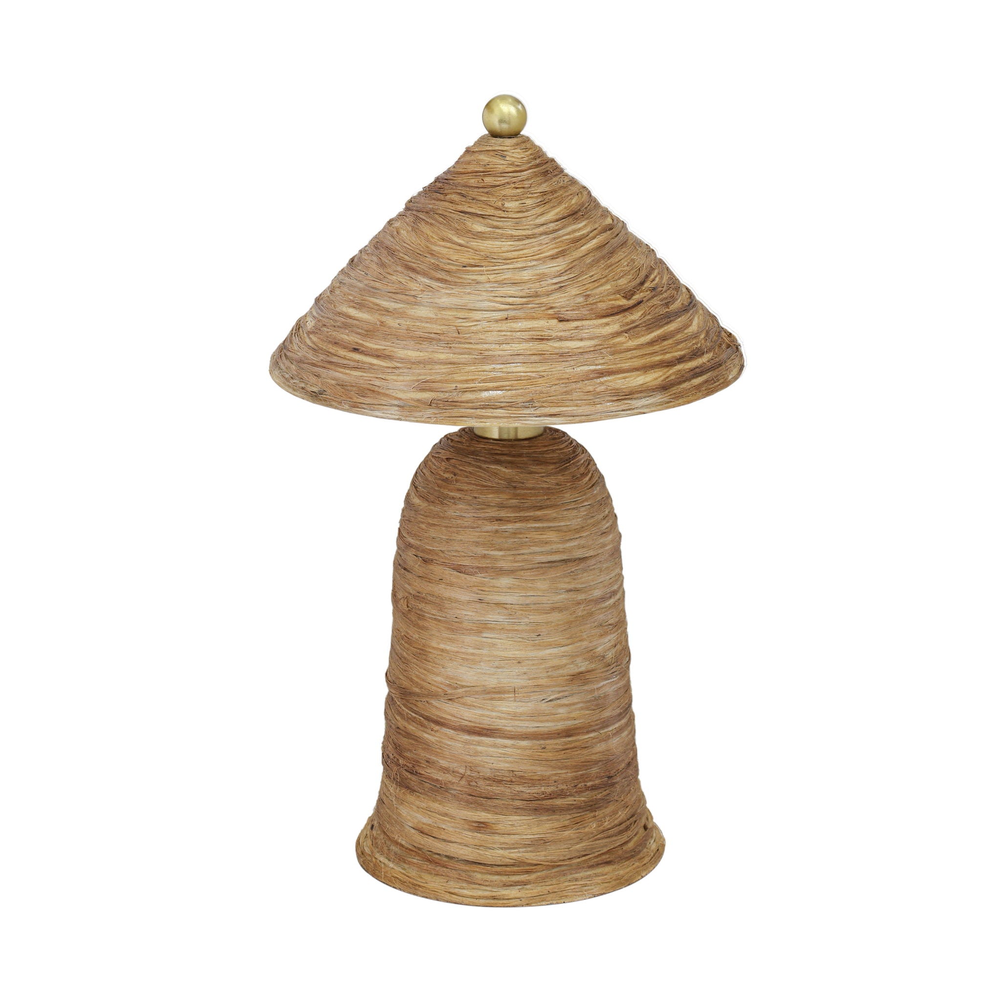 Coco - Coconut Fiber Pointed Table Lamp - Natural - Urban Living Furniture (Los Angeles, CA)