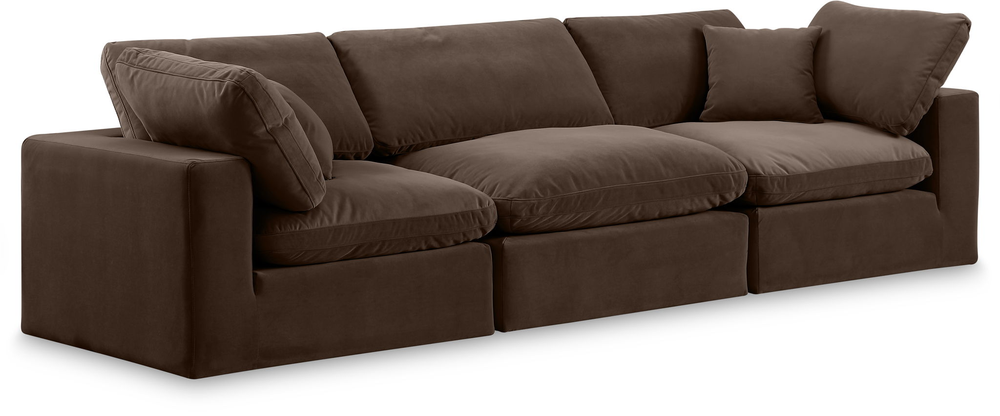 Comfy - Velvet Modular Sofa 3 Seats - Urban Living Furniture (Los Angeles, CA)