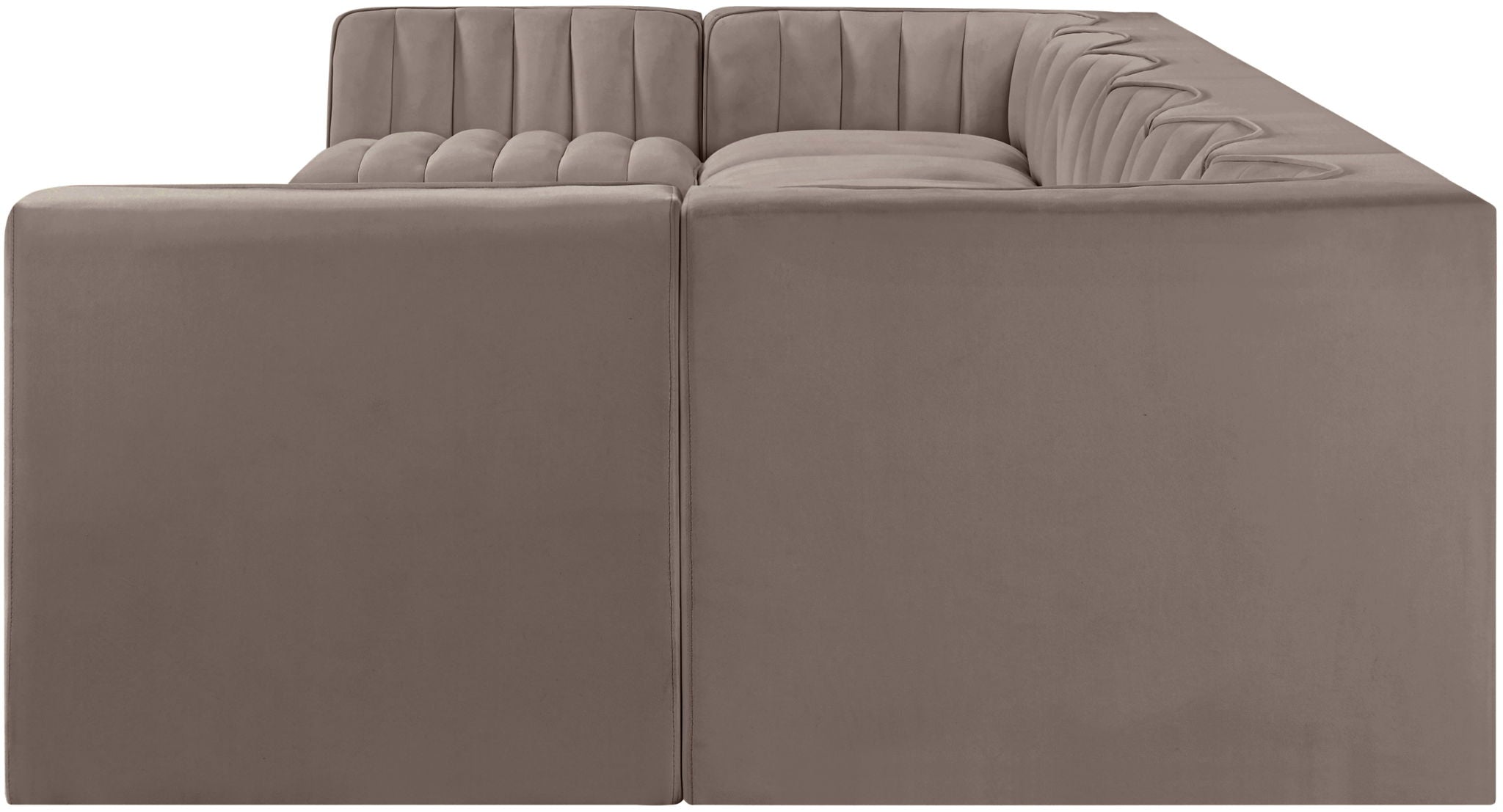 Rummi - Velvet Performance Fabric Upholstered 8 Piece Modular Sectional (With 2 Corner Chairs) - Urban Living Furniture (Los Angeles, CA)