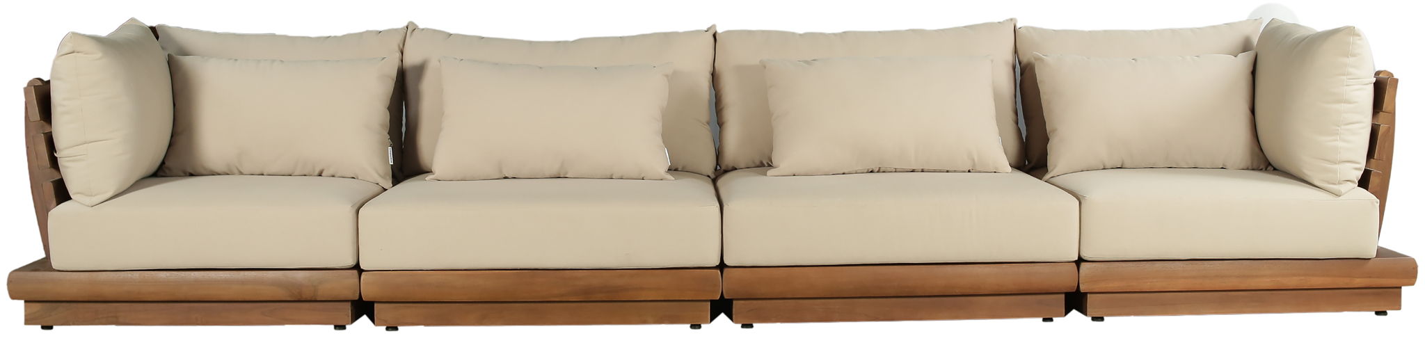 Mirella - 4 Piece Water Resistant Fabric Outdoor Patio Modular Sectional - Urban Living Furniture (Los Angeles, CA)