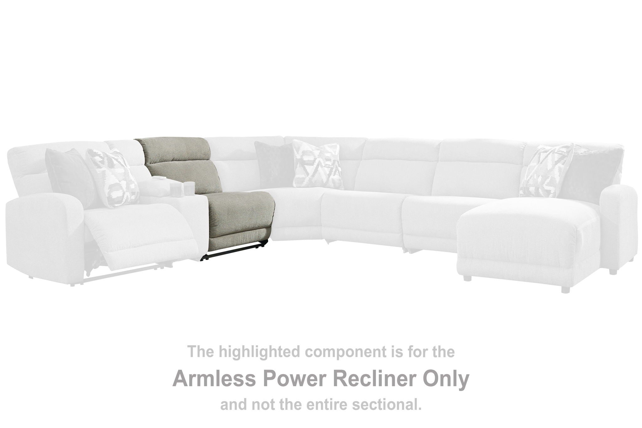 Colleyville - Beige - Armless Power Recliner - Urban Living Furniture (Los Angeles, CA)