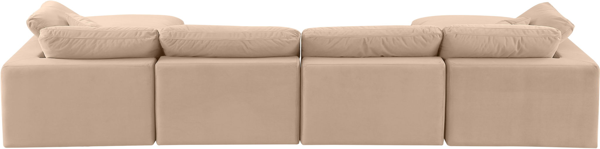Comfy - 6 Piece Velvet Modular Double Chaise Sectional - Urban Living Furniture (Los Angeles, CA)
