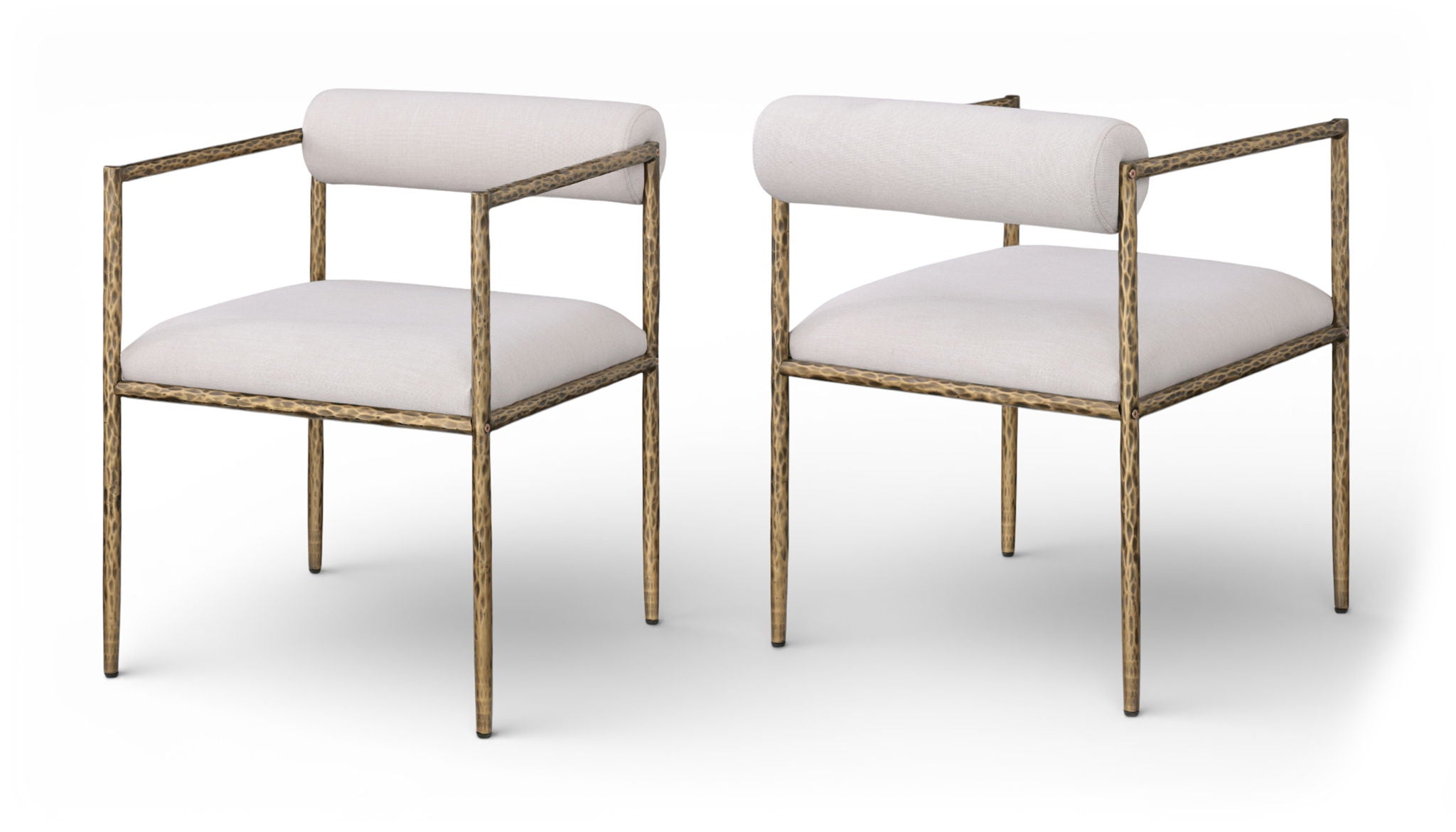 Axis - Linen Textured Beige Fabric Upholstered Dining Chair (Set of 2) - Urban Living Furniture (Los Angeles, CA)