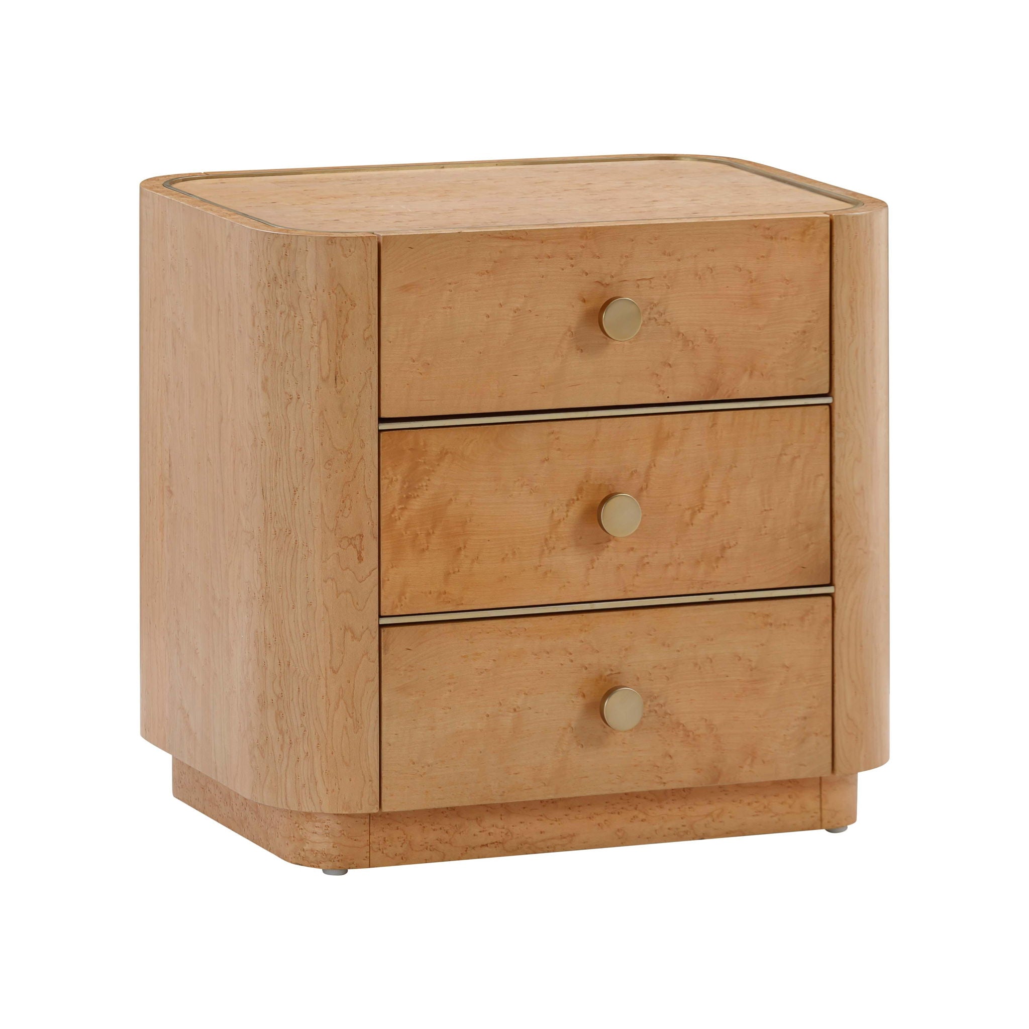 Abigail - Birdseye Maple Nightstand - Natural - Urban Living Furniture (Los Angeles, CA)