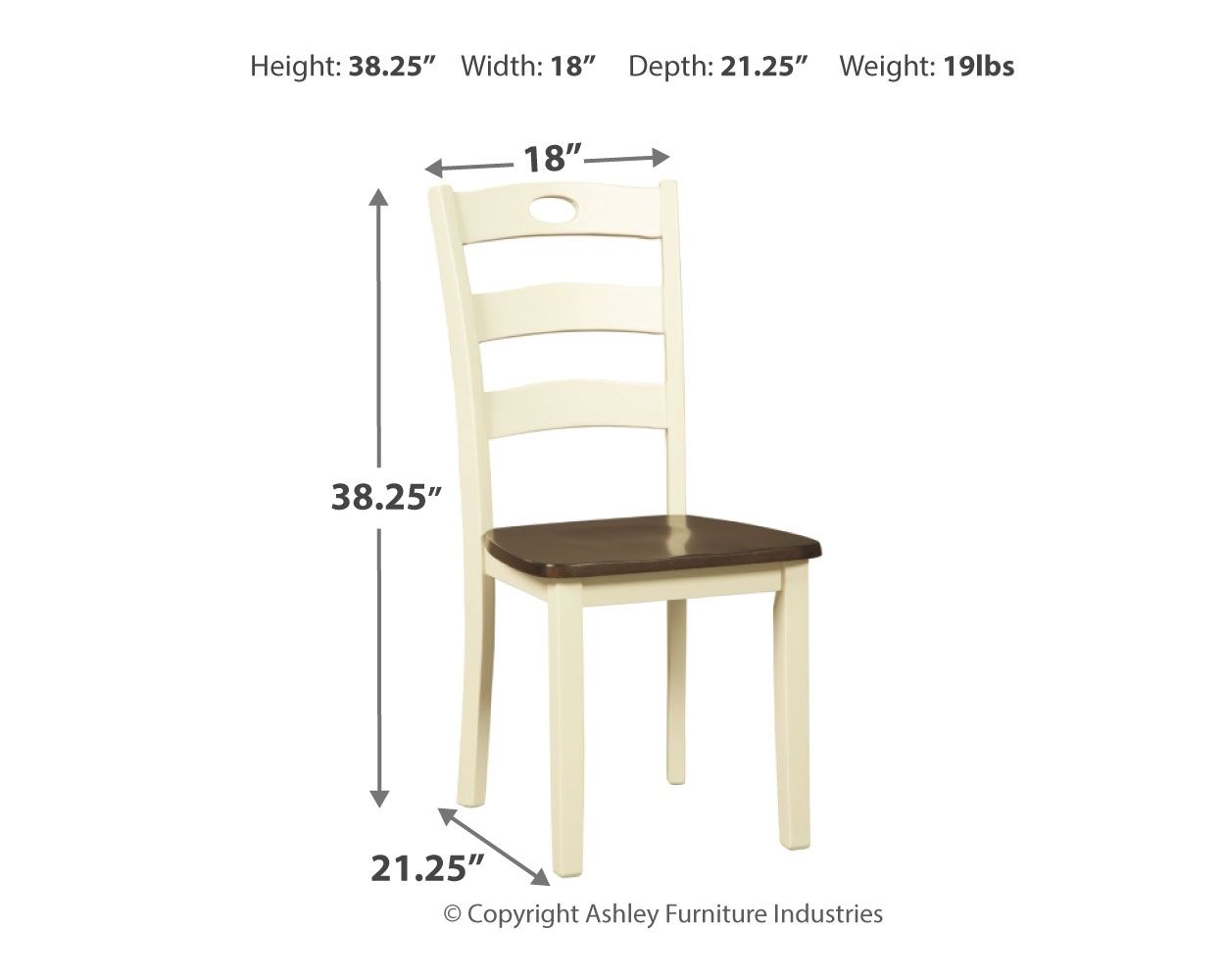 Woodanville - Cream / Brown - Dining Room Side Chair (Set of 2) - Urban Living Furniture (Los Angeles, CA)