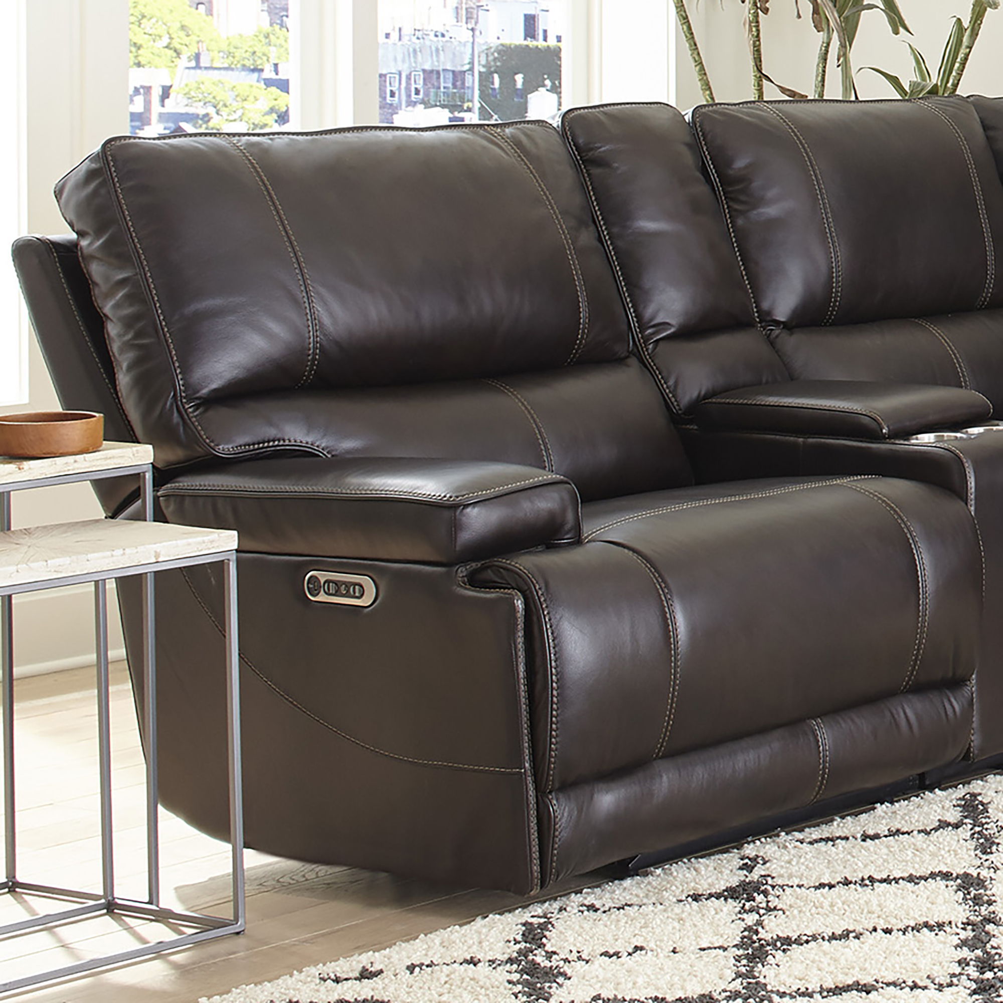 Whitman - Powered by Freemotion Power Cordless Left Arm Facing Recliner - Verona Coffee - Urban Living Furniture (Los Angeles, CA)