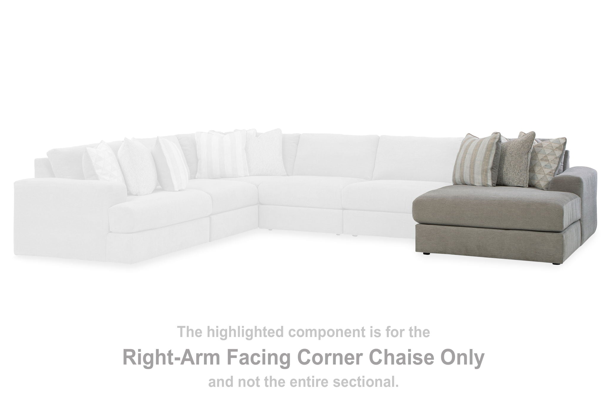 Avaliyah - Ash - Raf Corner Chaise - Urban Living Furniture (Los Angeles, CA)