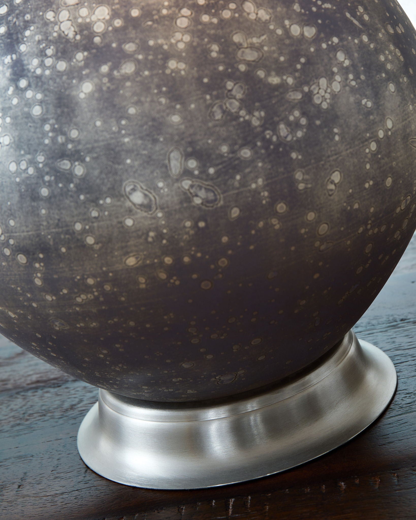 Bluacy - Antique Gray - Glass Table Lamp - Urban Living Furniture (Los Angeles, CA)