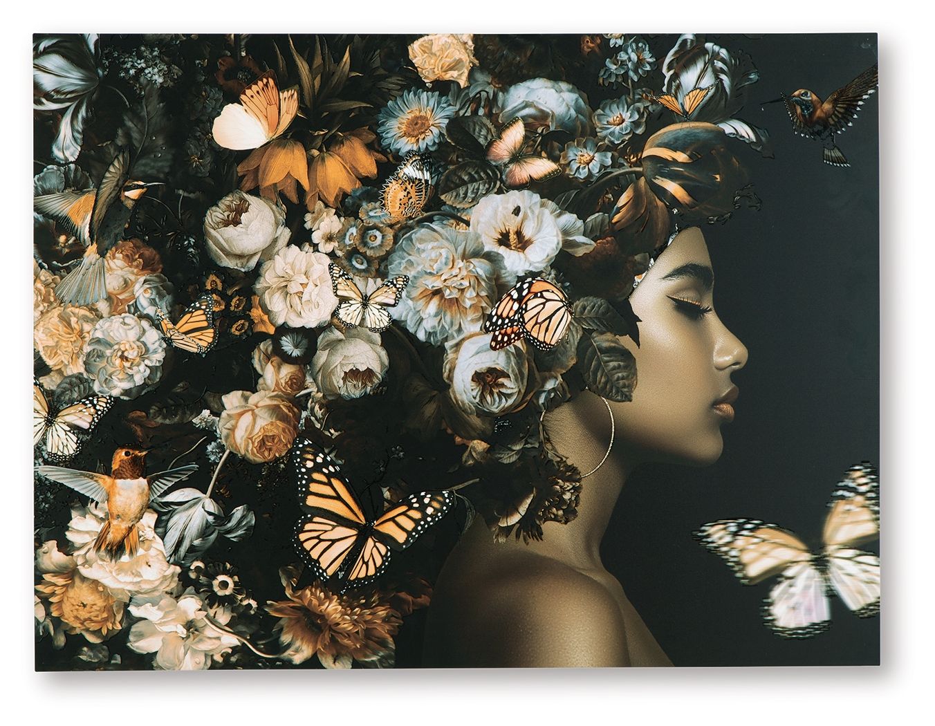Valfer - Orange / Black / White - Wall Art - Urban Living Furniture (Los Angeles, CA)