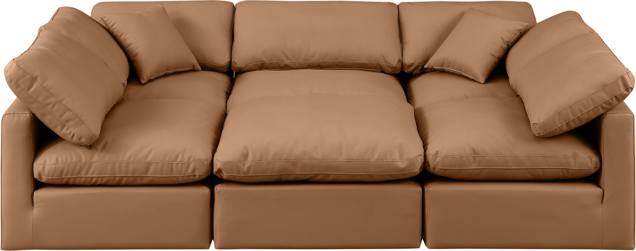 Indulge - Faux Leather 6 Piece Modular Sectional - Urban Living Furniture (Los Angeles, CA)