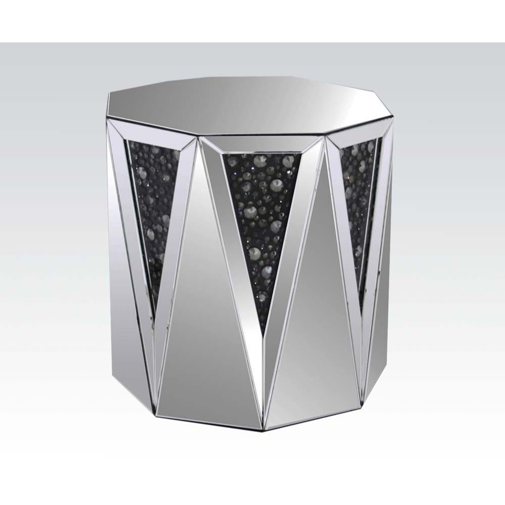 Nysa - End Table - Mirrored & Faux Crystals - Urban Living Furniture (Los Angeles, CA)