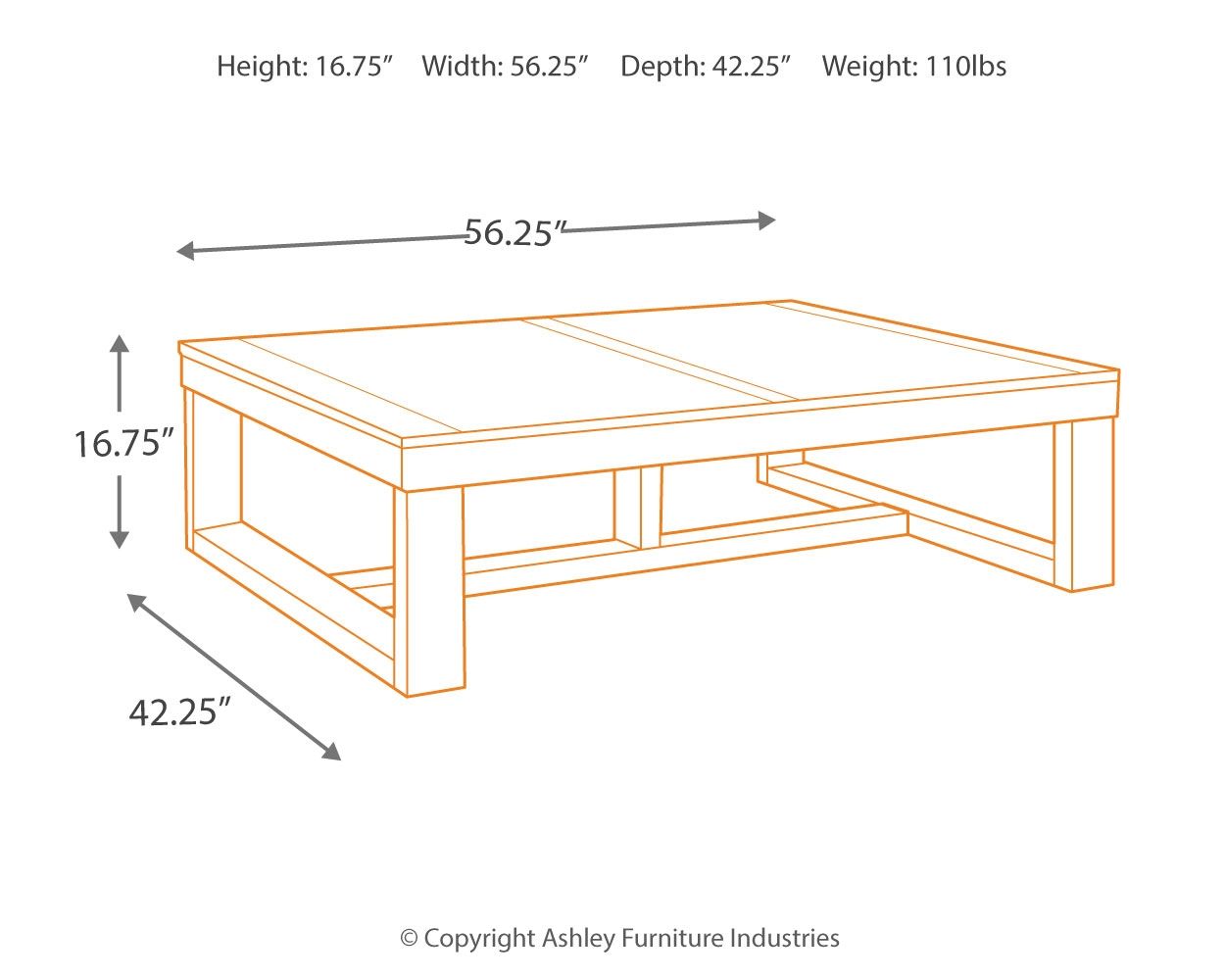 Watson - Dark Brown - Rectangular Cocktail Table - Urban Living Furniture (Los Angeles, CA)