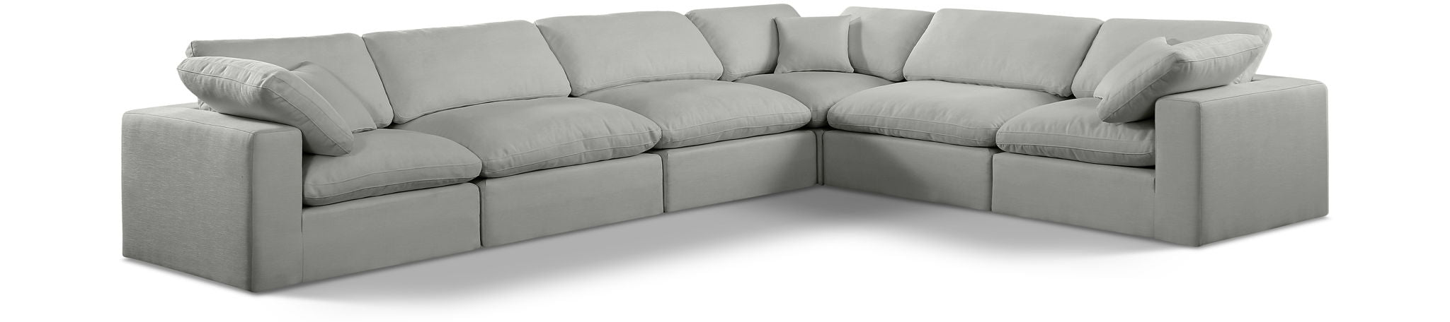 Comfy - 6 Piece Linen Modular Corner Sectional - Urban Living Furniture (Los Angeles, CA)