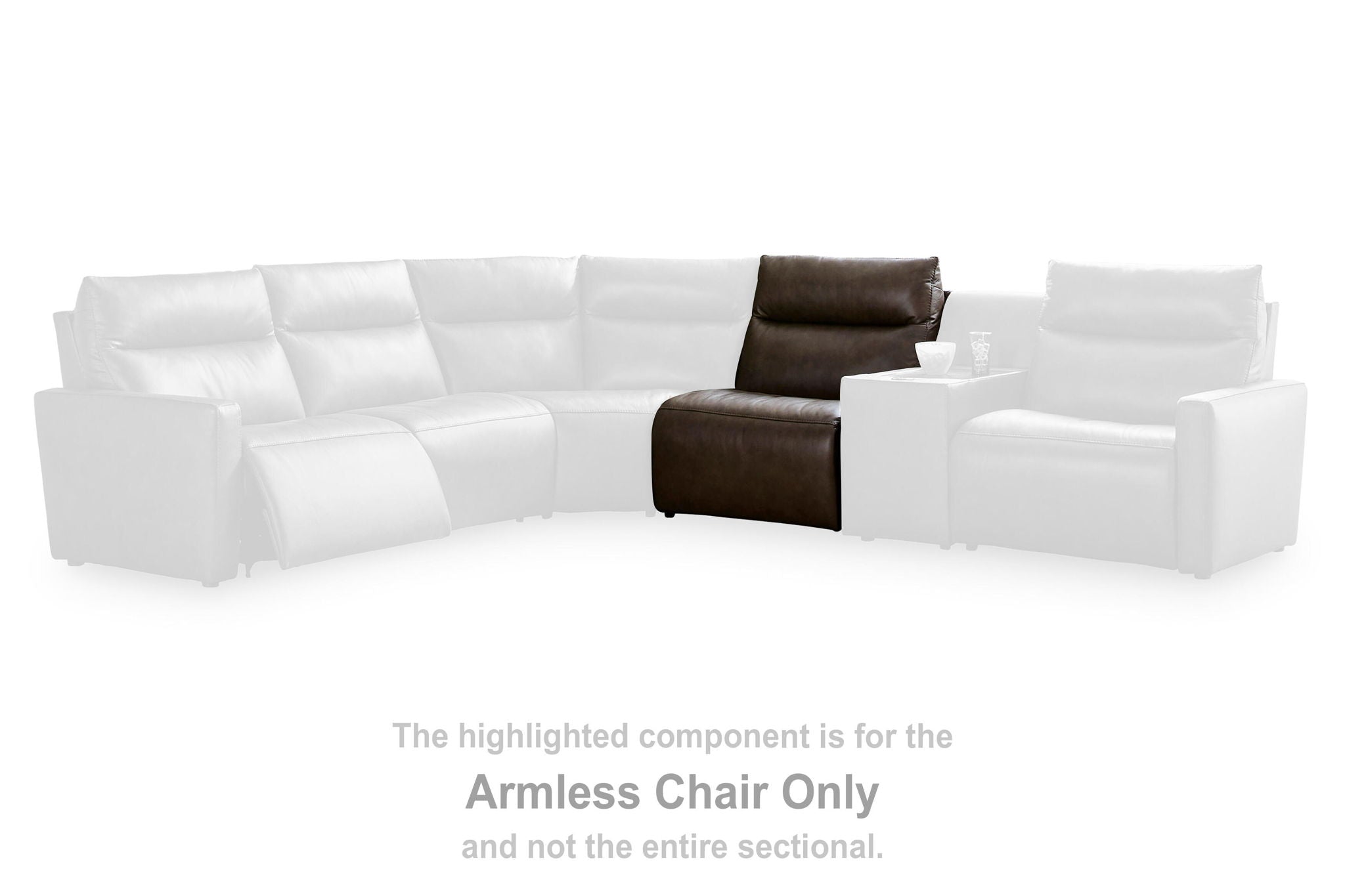 ModZ - Armless Chair - Chocolate - Urban Living Furniture (Los Angeles, CA)