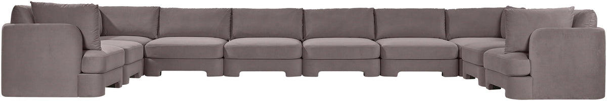 Hammond - Velvet Performance Fabric Upholstered 10 Piece Sectional
