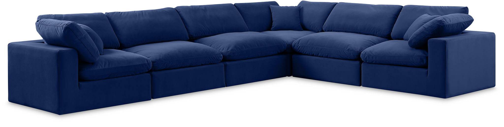 Comfy - 6 Piece Velvet Modular Corner Sectional - Urban Living Furniture (Los Angeles, CA)
