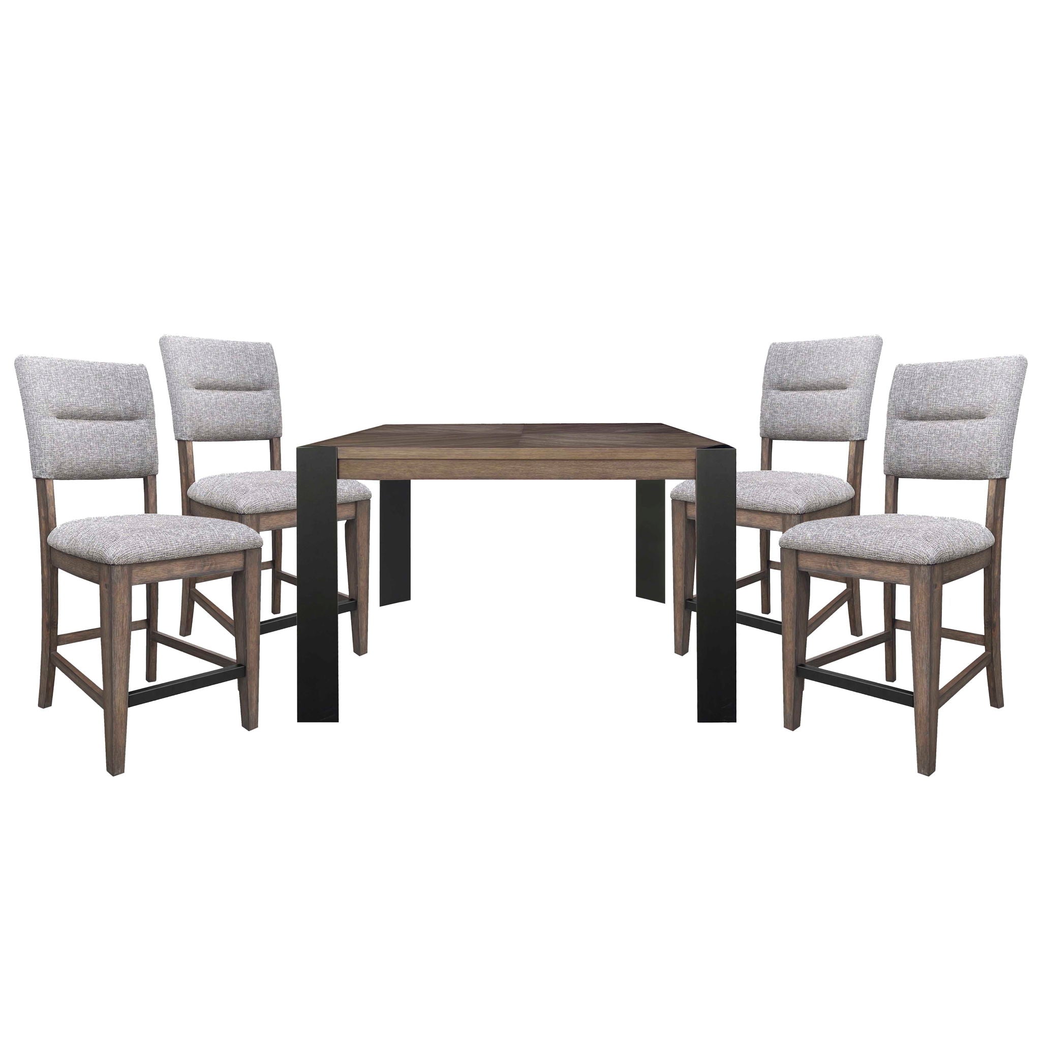 Cedar Fork - Square Counter Height Dining Table - Smoked Arabica - Urban Living Furniture (Los Angeles, CA)