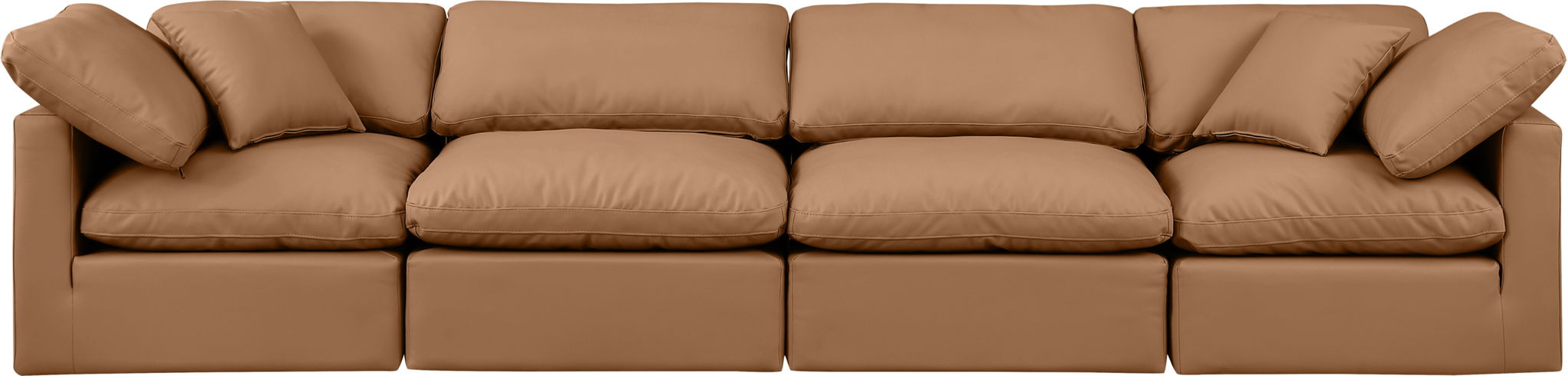 Indulge - Faux Leather 4 Seat Modular Sofa - Urban Living Furniture (Los Angeles, CA)