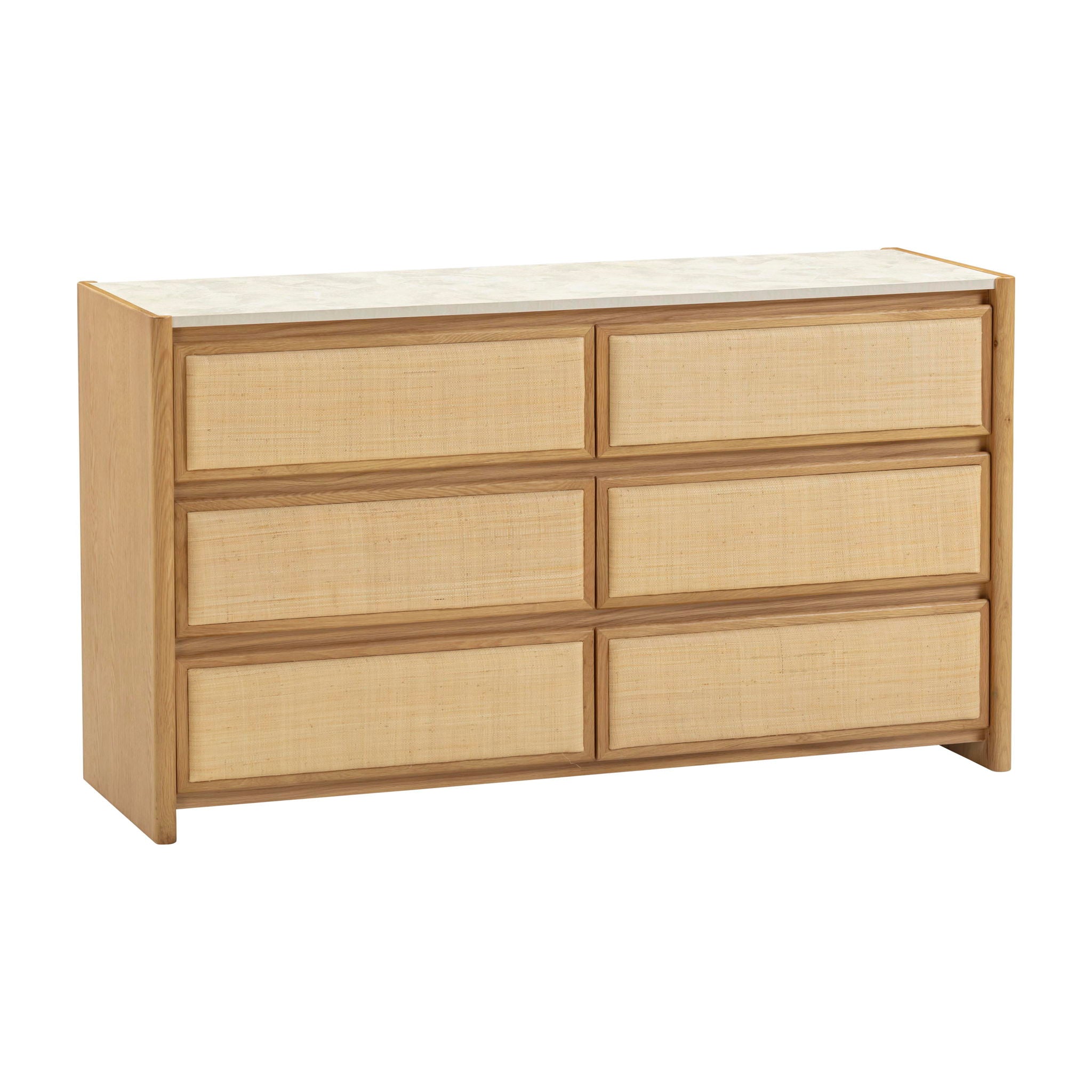 Paige - 6-Drawer Dresser - Natural Oak - Urban Living Furniture (Los Angeles, CA)
