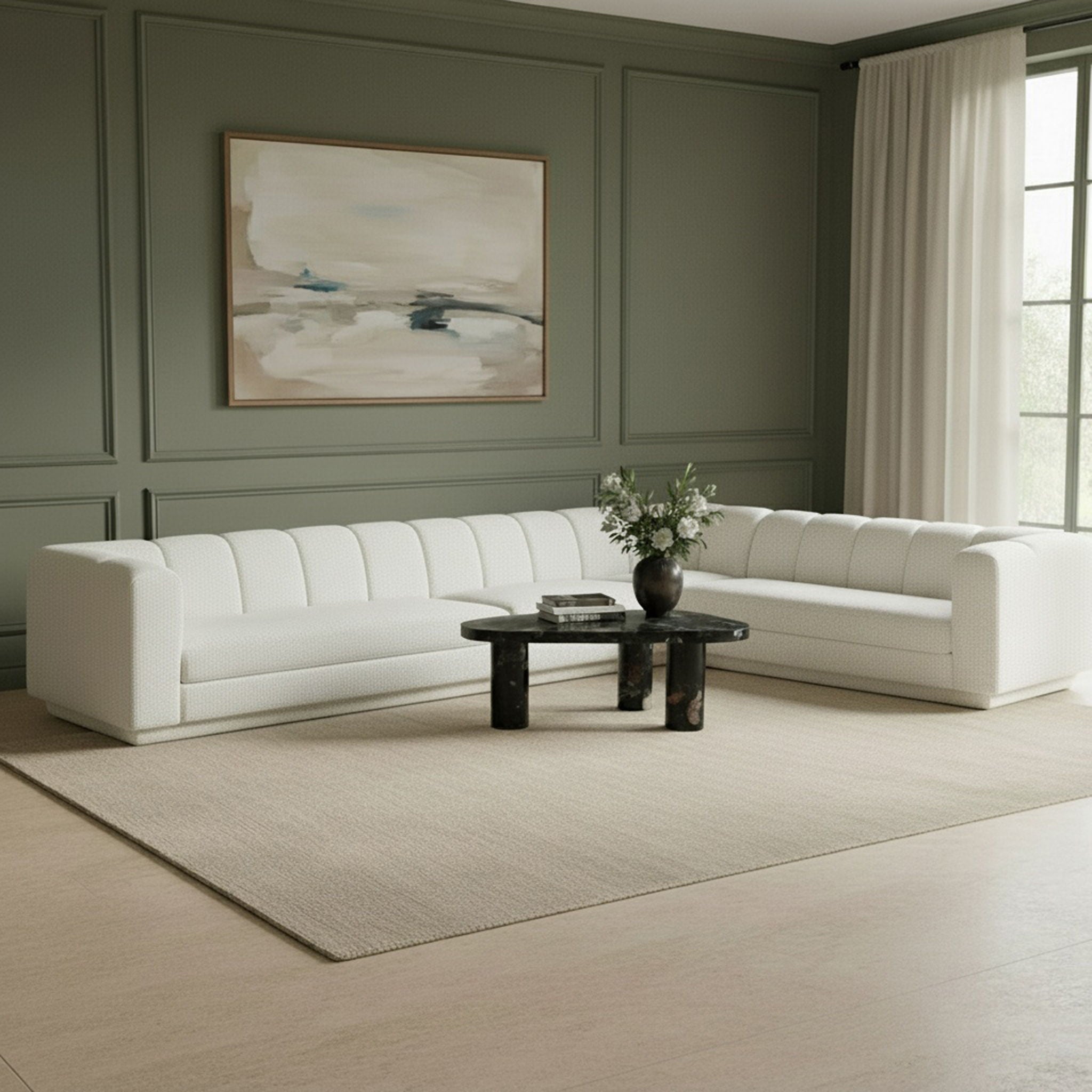 Modari - Sectional - Cream - Urban Living Furniture (Los Angeles, CA)