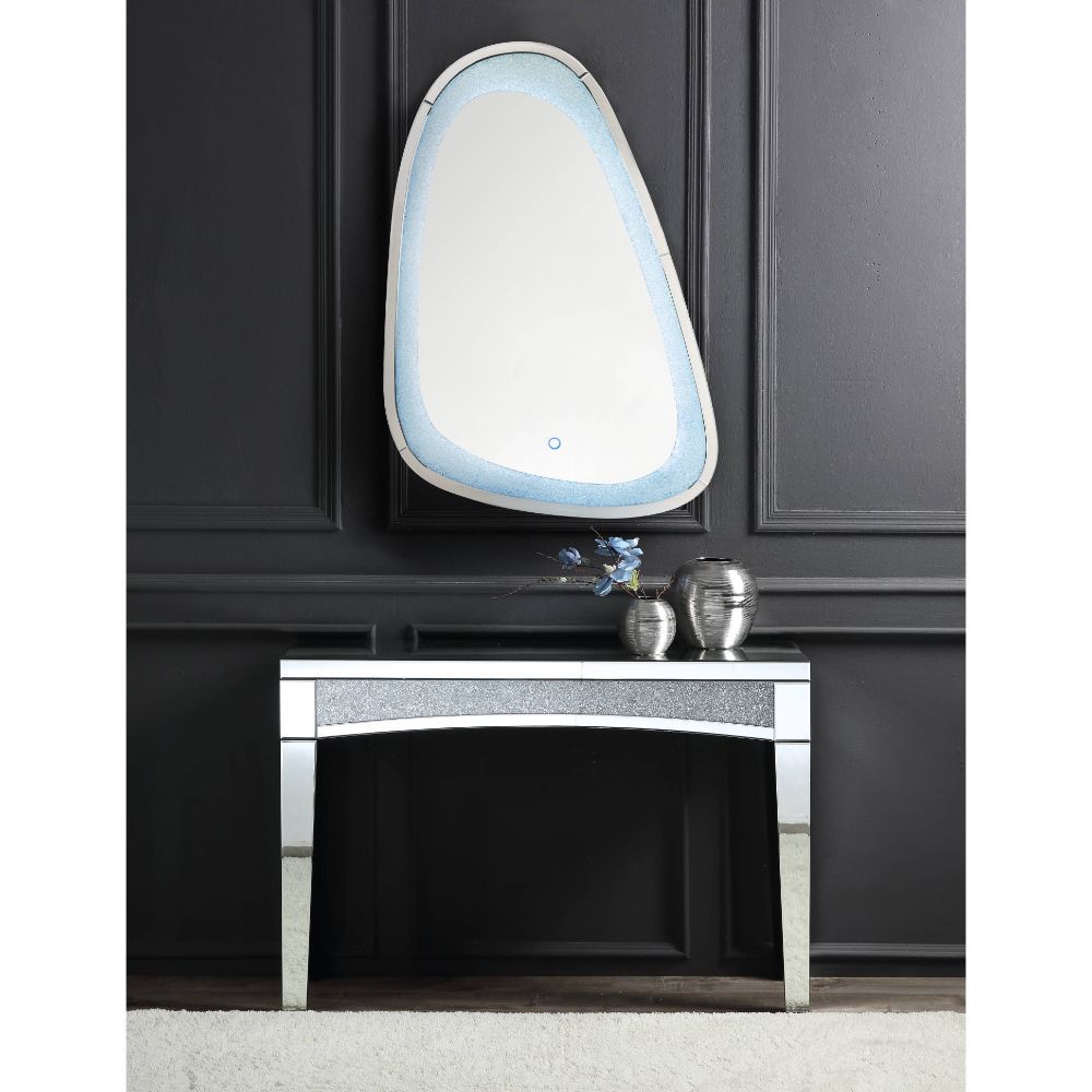 Noralie - 46" Accent Mirror With LED - Mirrored & Faux Diamonds - Urban Living Furniture (Los Angeles, CA)