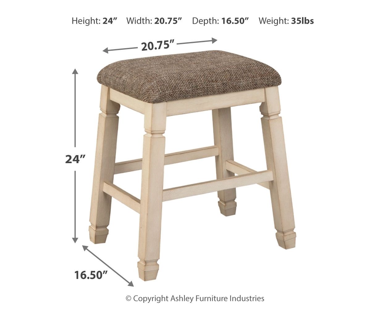 Bolanburg - Beige - Upholstered Stool (Set of 2) - Urban Living Furniture (Los Angeles, CA)