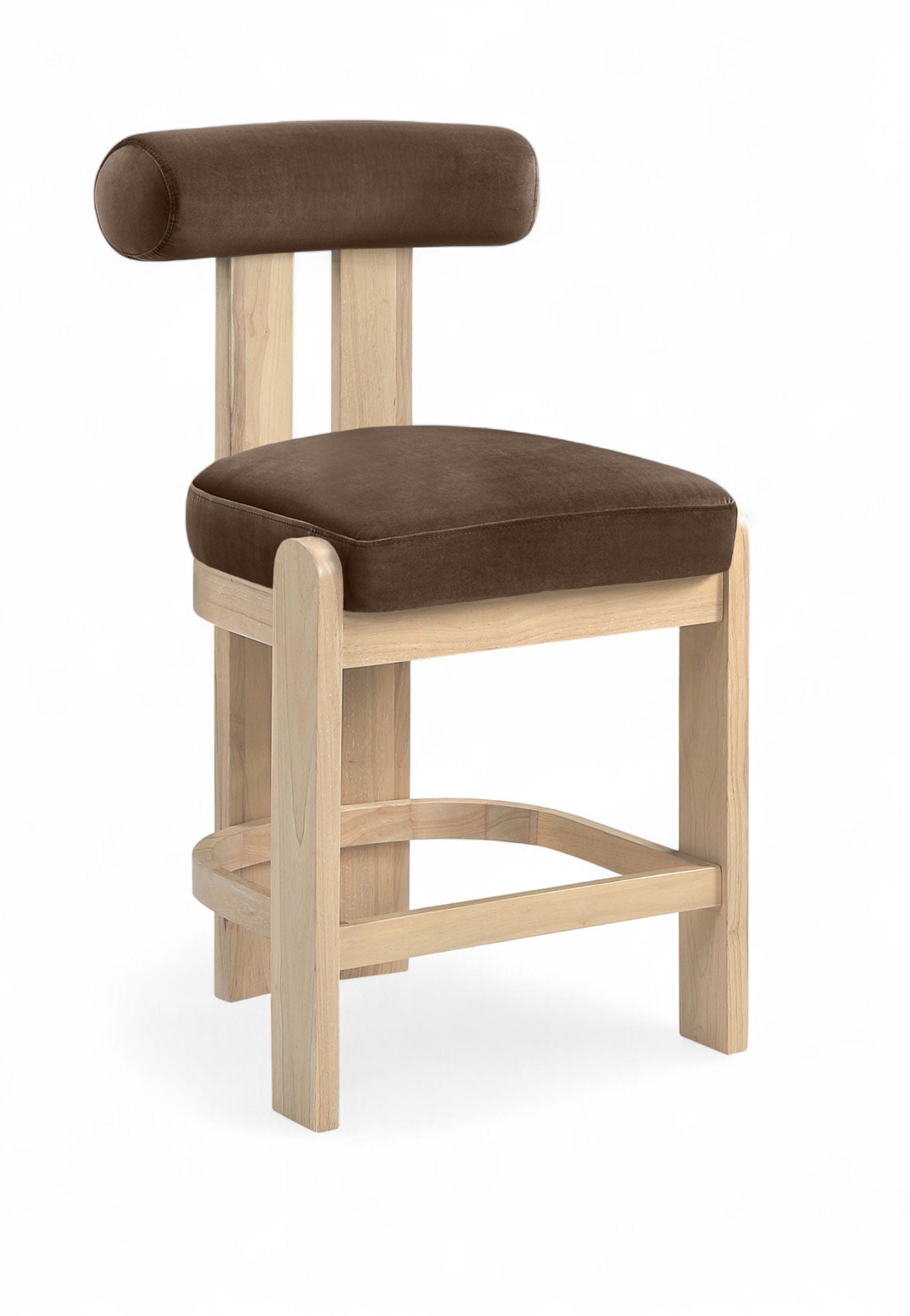 Arienzo - Velvet Performance Fabric Upholstered Counter Stool (Set of 2)