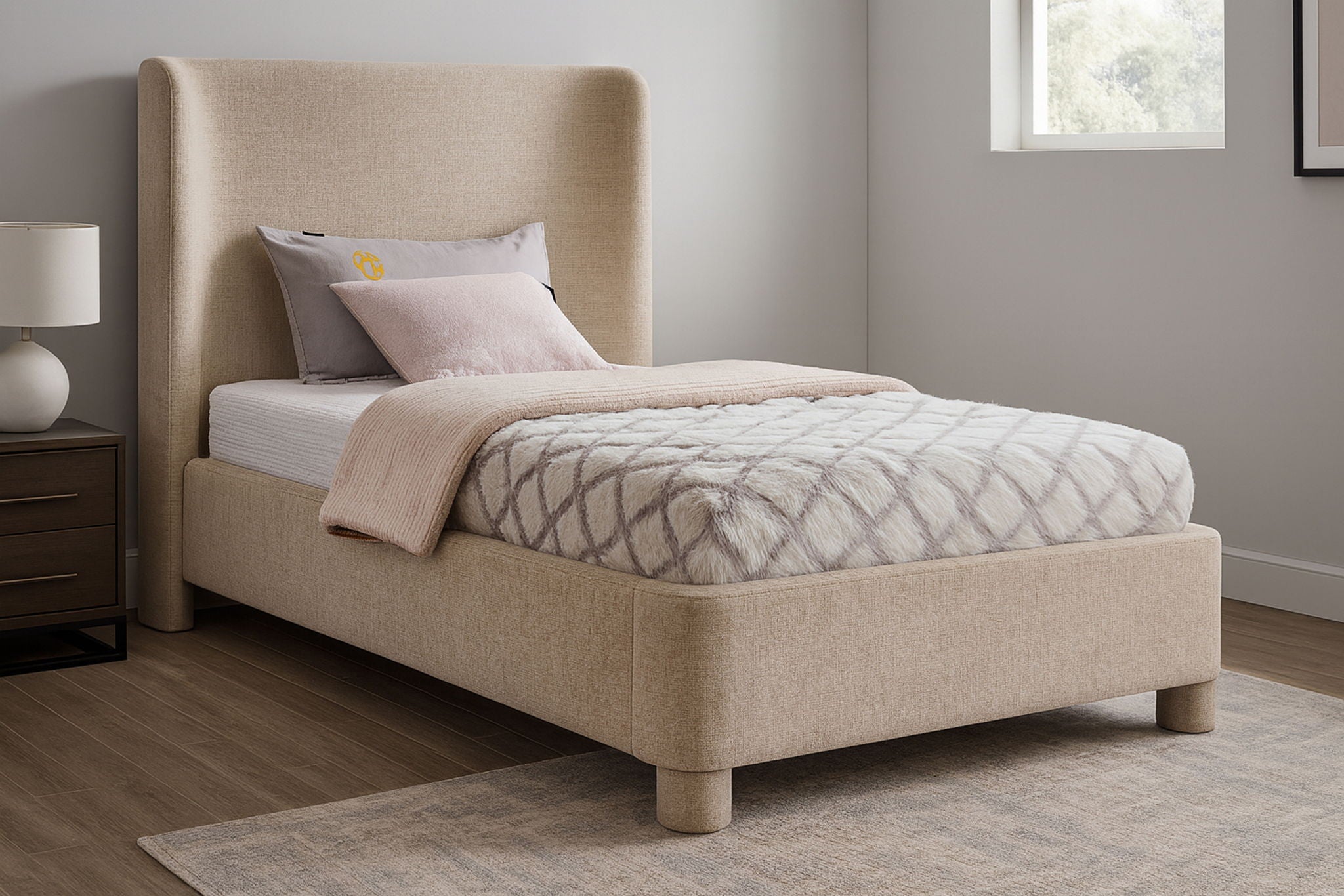 Penny - Chenille Fabric Bed - Urban Living Furniture (Los Angeles, CA)