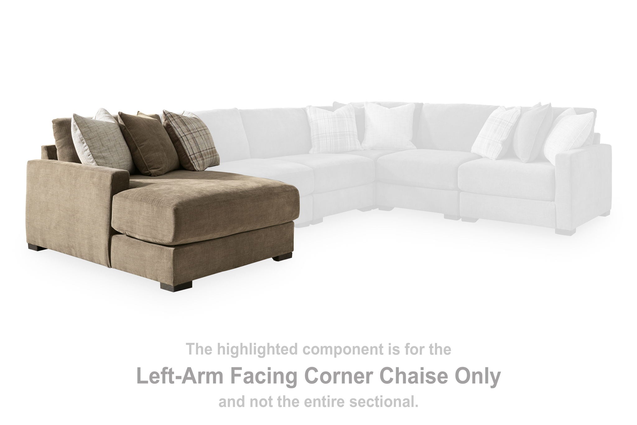 Camellia-Court - LAF Corner Chaise - Coffee - Urban Living Furniture (Los Angeles, CA)