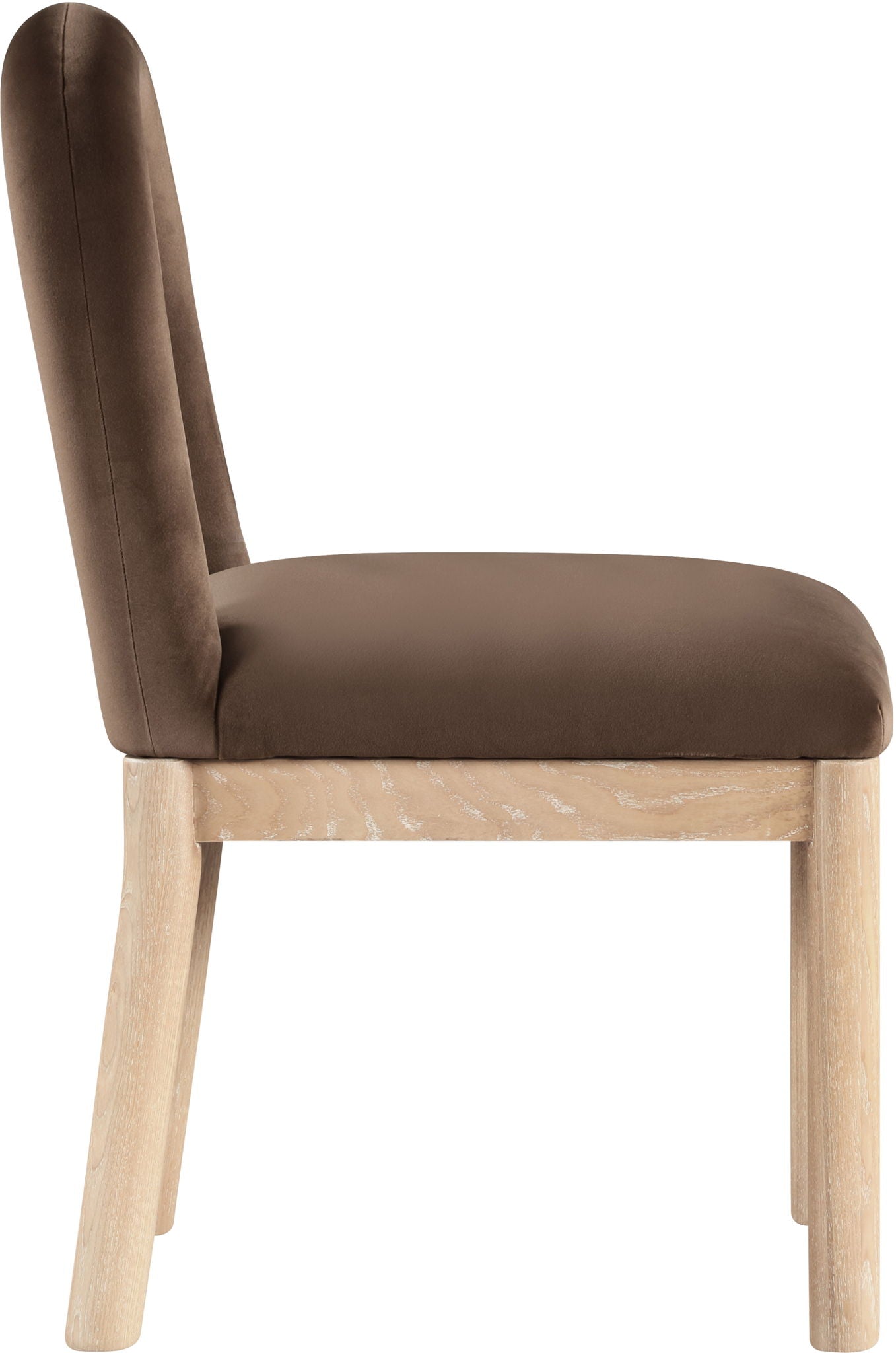 Conrad - Velvet Dining Chair With Natural Legs - Urban Living Furniture (Los Angeles, CA)