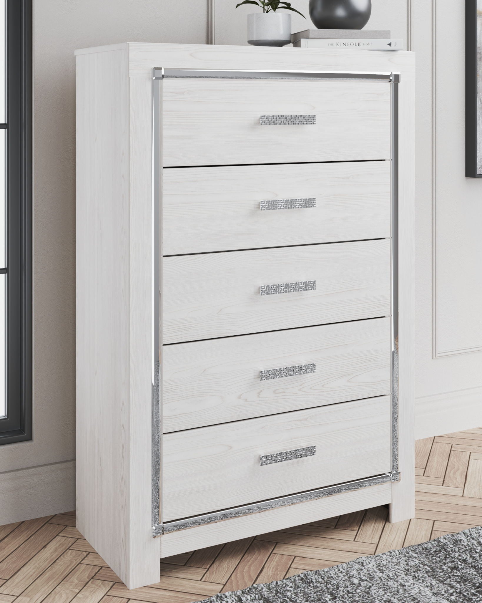Altyra - White - Five Drawer Chest - Urban Living Furniture (Los Angeles, CA)