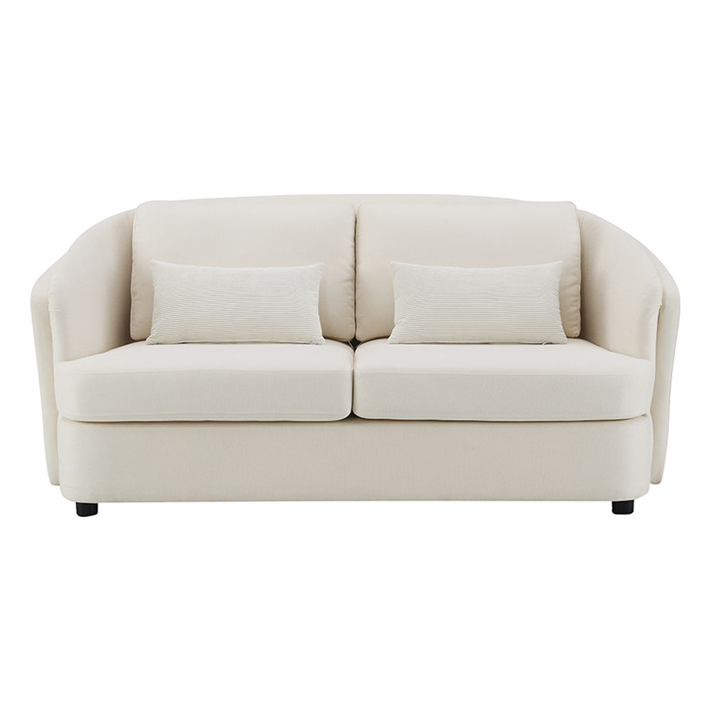 Mariko - Loveseat With 2 Pillows - Beige Linen - Urban Living Furniture (Los Angeles, CA)