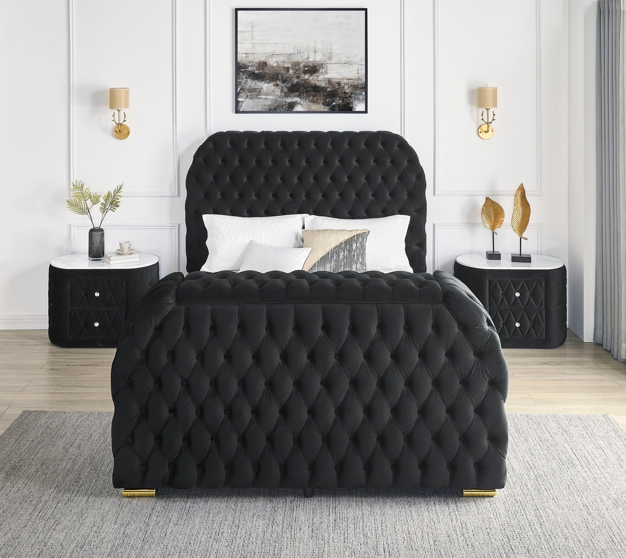 Natalia - Upholstered Bed With Decking Board Set - Urban Living Furniture (Los Angeles, CA)