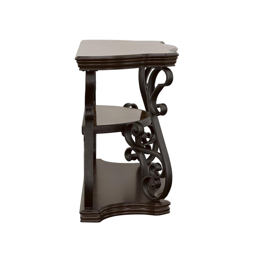 Laney - Scrollwork Entryway Sofa Console Table - Deep Merlot - Urban Living Furniture (Los Angeles, CA)