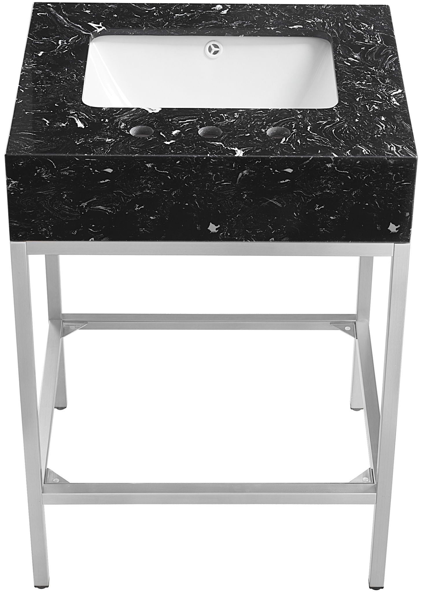 Marmo - Engineered Marble Bathroom Vanity With Chrome Base - Urban Living Furniture (Los Angeles, CA)