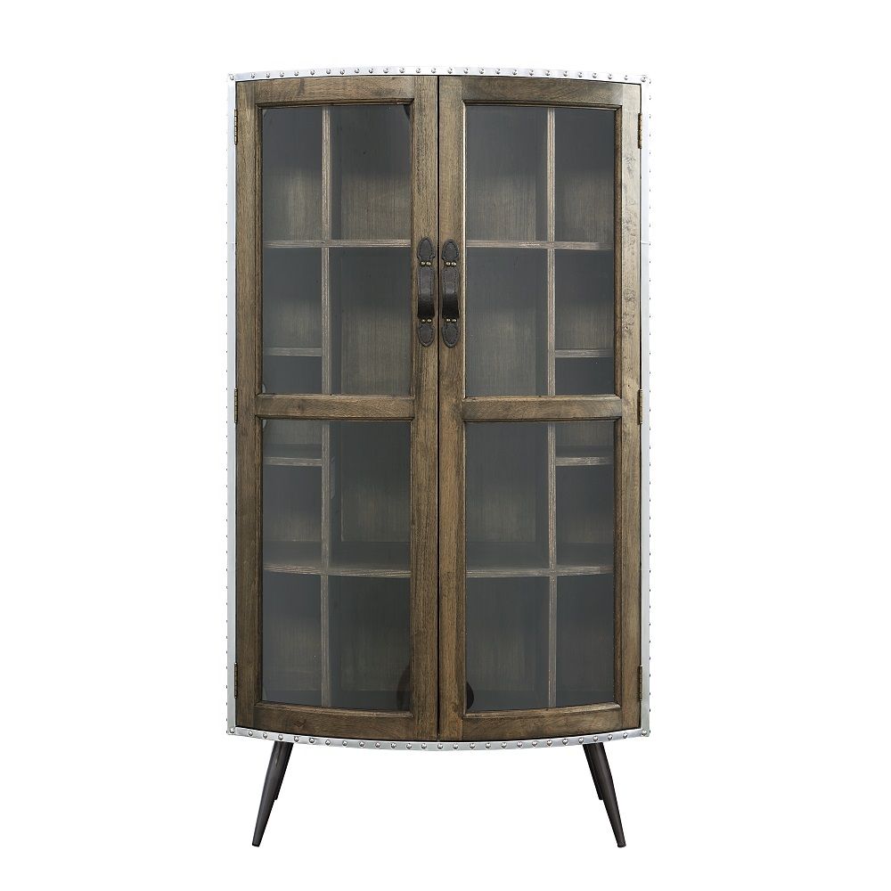 Brancaster - Cabinet - Oak & Aluminum - Urban Living Furniture (Los Angeles, CA)