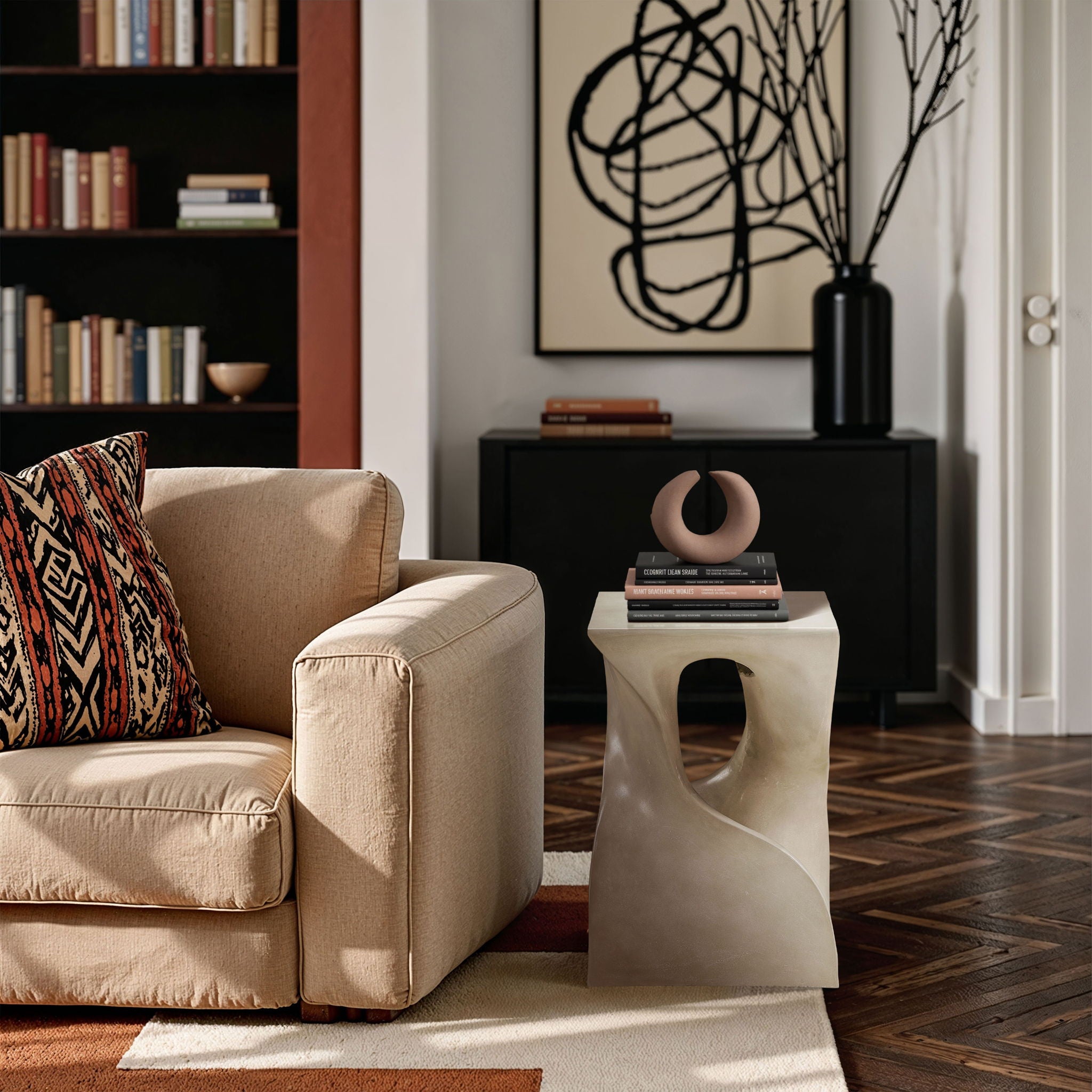 Jula - Concrete End Table - Urban Living Furniture (Los Angeles, CA)