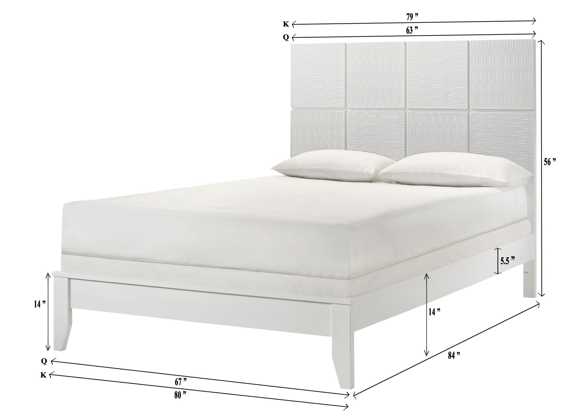 Denker - Bed - Urban Living Furniture (Los Angeles, CA)