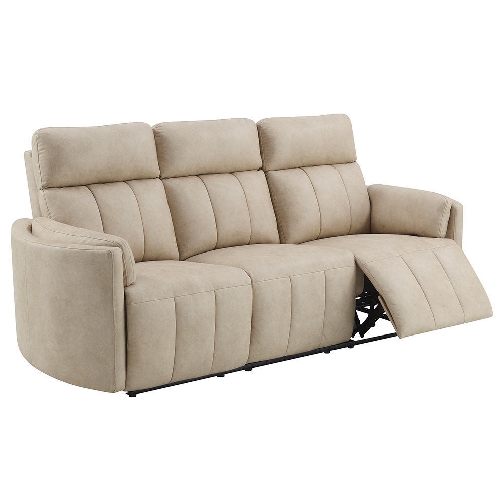 Elison - Motion Sofa - Dark Beige Polish Microfiber - Urban Living Furniture (Los Angeles, CA)