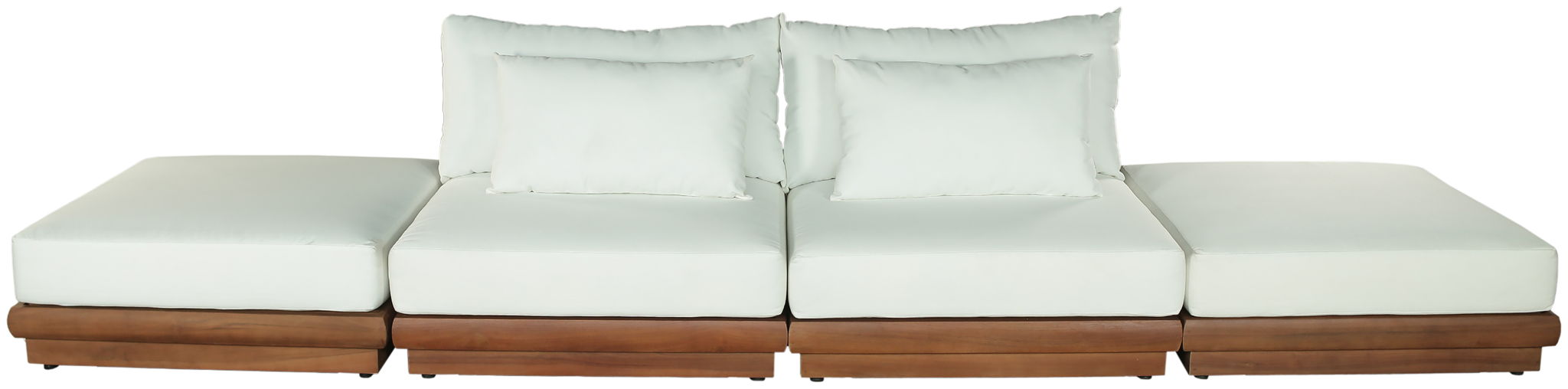 Mirella - 4 Piece Water Resistant Fabric Outdoor Patio Modular Sectional - Urban Living Furniture (Los Angeles, CA)