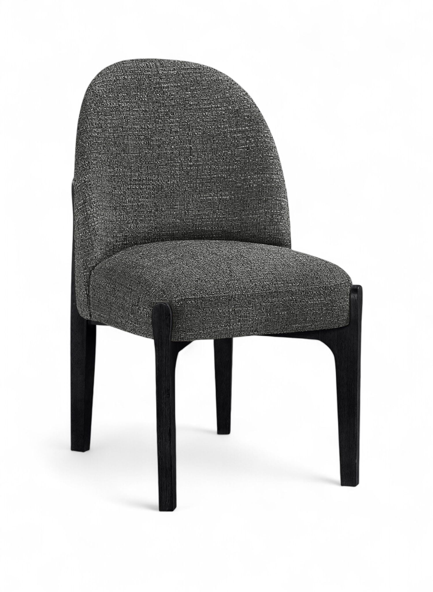 Torino - Upholstered Dining Chair With Brushed Black Base (Set of 2)