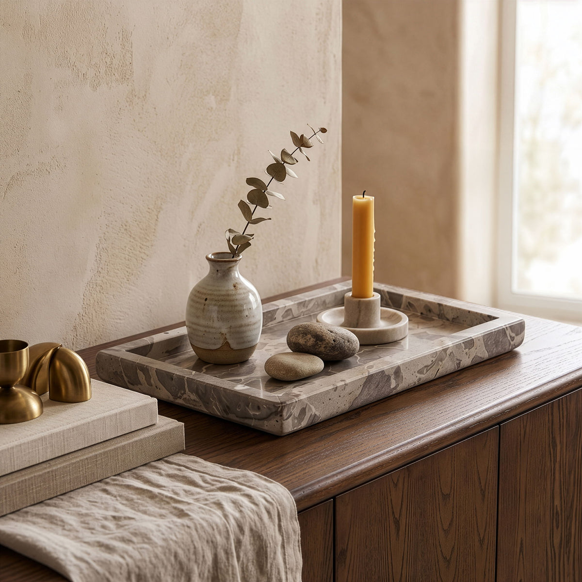 Nolan - Genuine Marble Tray