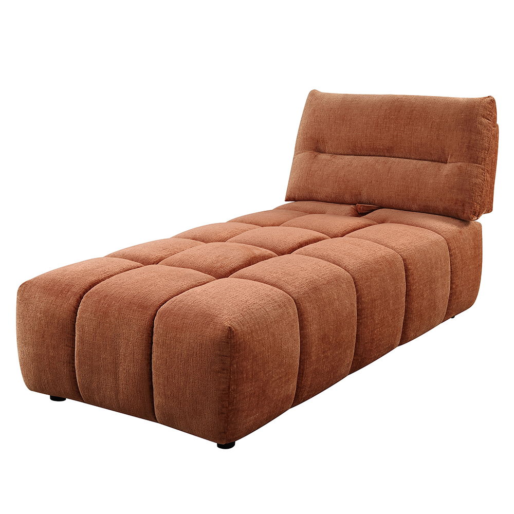 Loanna - Modular - Chaise - Coral Red Chenille - Urban Living Furniture (Los Angeles, CA)