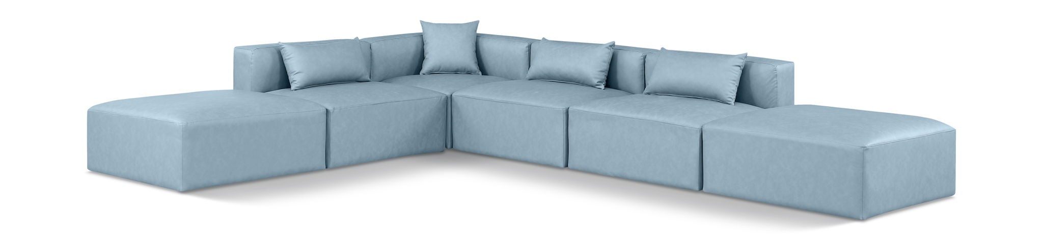 Cube - 6 Piece Modular Corner Armless Sectional - Urban Living Furniture (Los Angeles, CA)